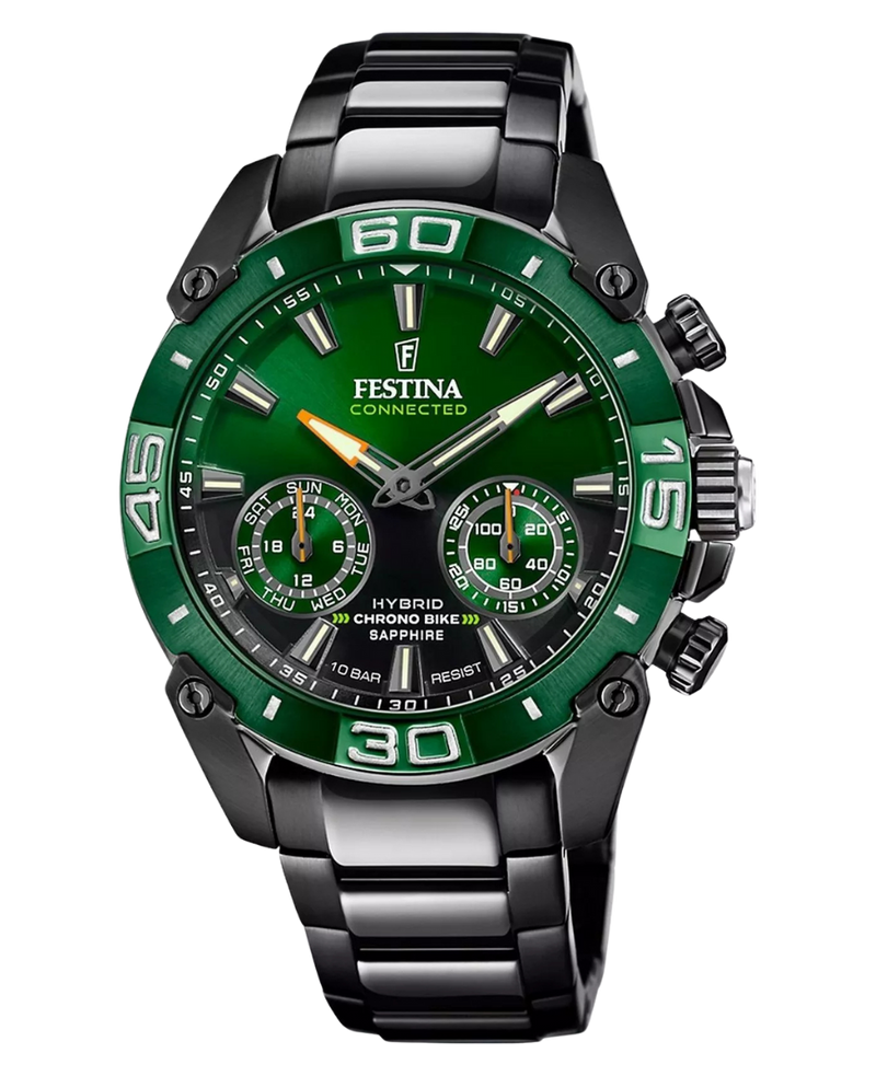 Festina F20548/2 reloj hombre smartwatch acero verde conectado inteligente