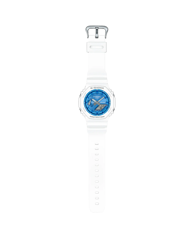 Casio G-Shock GA-2100WS-7AER reloj hombre resina carbono blanco resistente