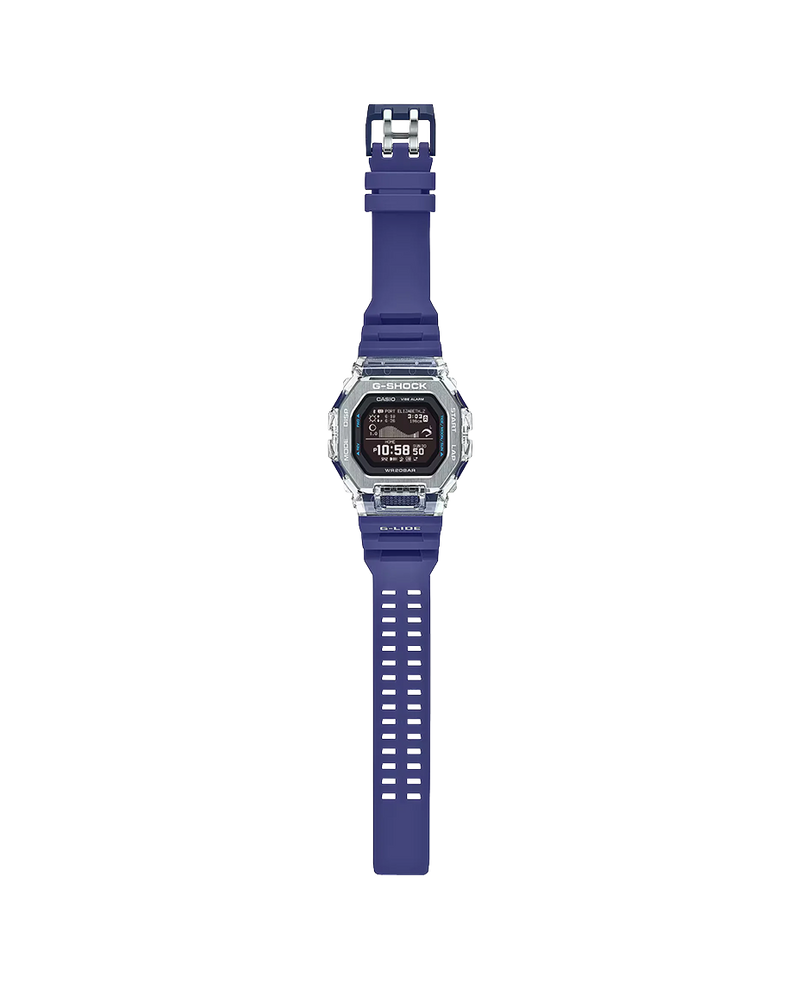 Casio G-Shock GBX-100S-2ER reloj hombre resina transparente azul