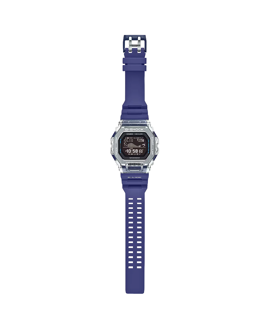 Casio G-Shock GBX-100S-2ER reloj hombre resina transparente azul