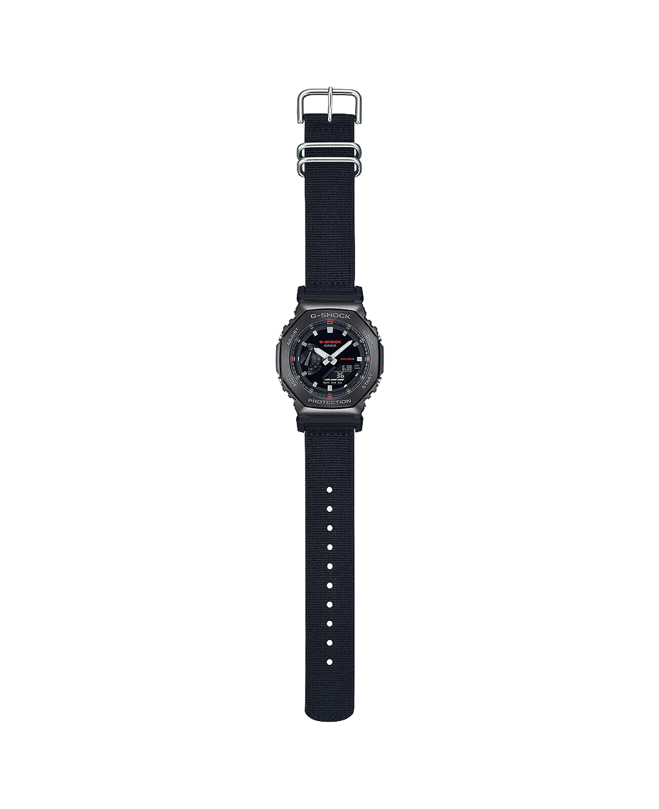 Casio G-Shock GM-2100CB-1AER reloj hombre resistente negro con correa de tela