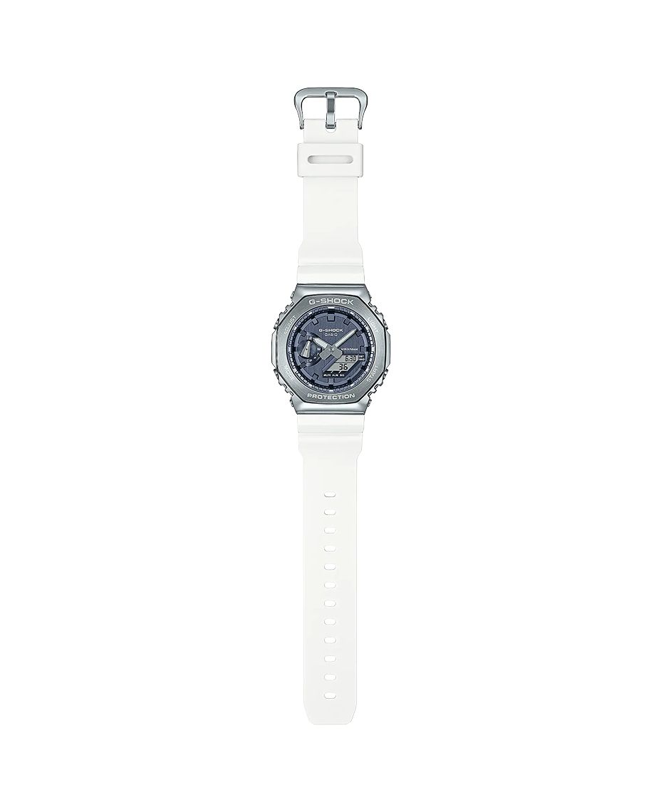 Casio G-Shock GM-2100WS-7AER reloj hombre resina acero plateado resistente
