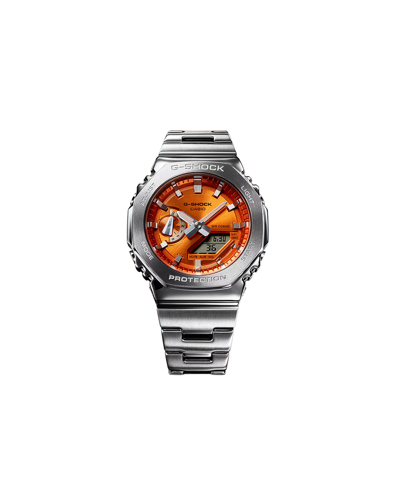 Casio G-Shock GM-2110D-4AER reloj hombre resina acero plateado