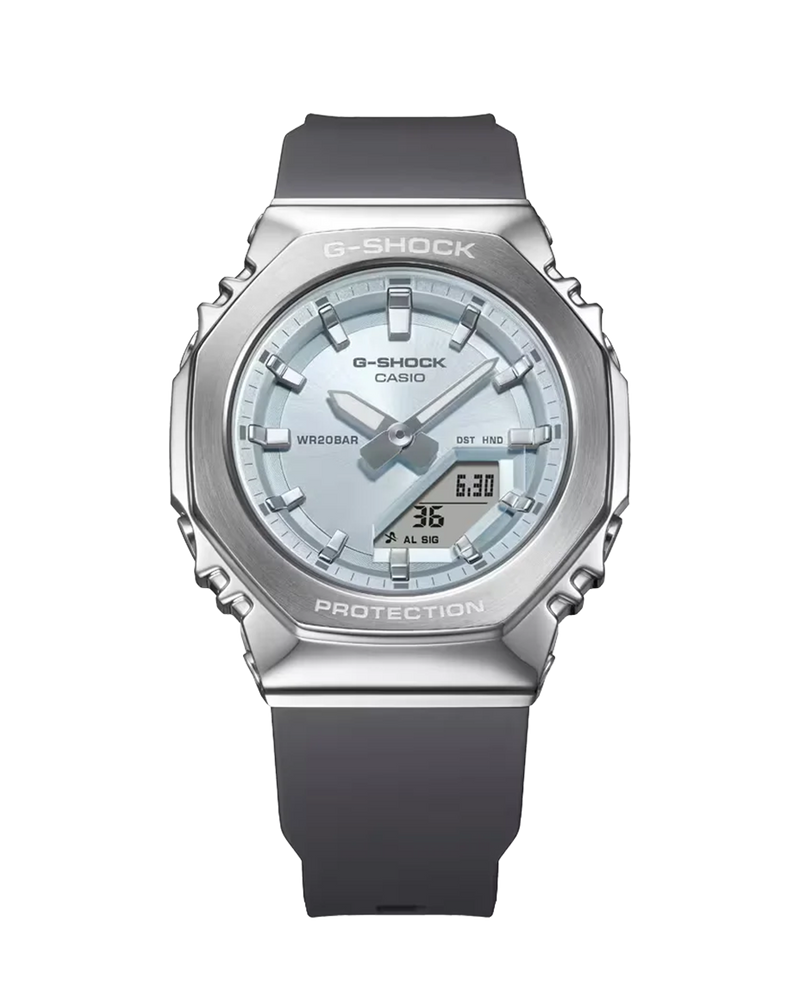 Casio G-Shock GM-S2110-2AER reloj mujer resina acero plateado resistente