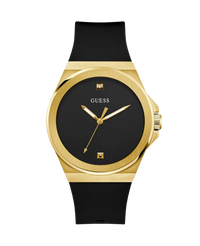Guess Vinyl GW0790G2 reloj hombre acero reciclado negro correa silicona