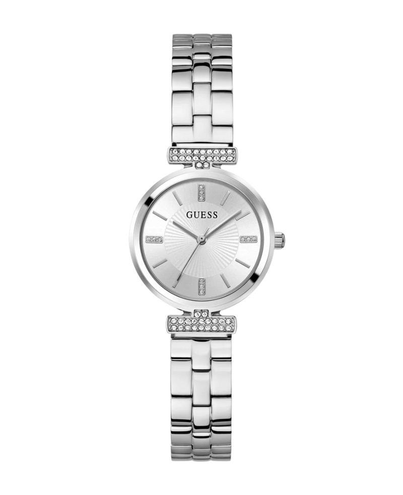 Guess Array GW0762L1 reloj mujer acero reciclado plateado 28mm elegante