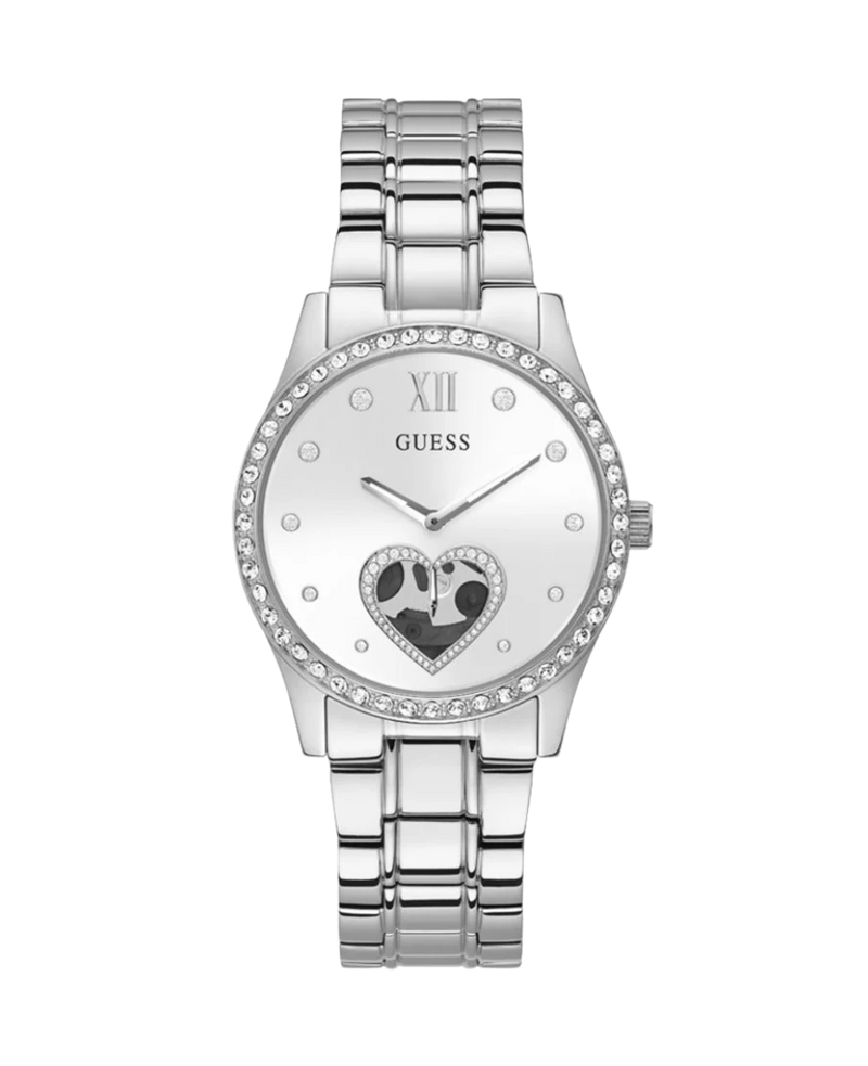Guess Be Loved GW0380L1 reloj mujer acero plateado esfera blanca brazalete