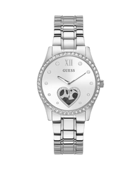 Guess Be Loved GW0380L1 reloj mujer acero plateado esfera blanca brazalete