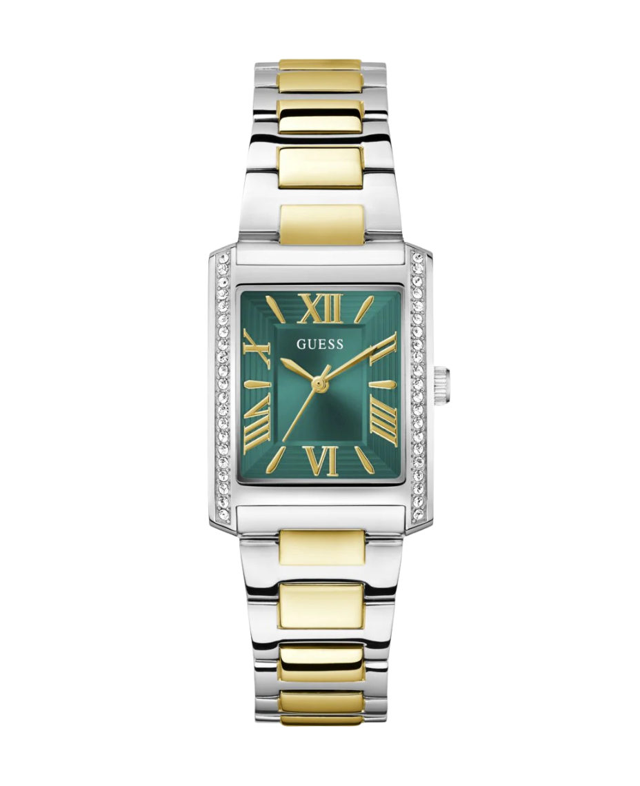 Guess Bonnie GW0874L2 reloj mujer acero bicolor esfera verde