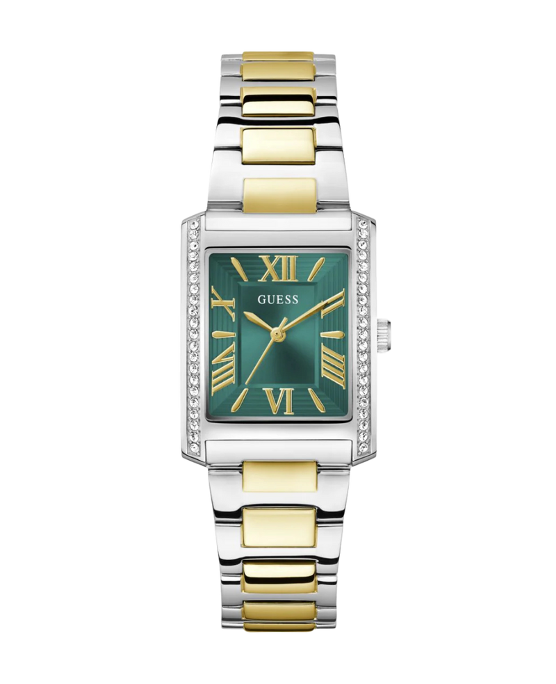Guess Bonnie GW0874L2 reloj mujer acero bicolor esfera verde