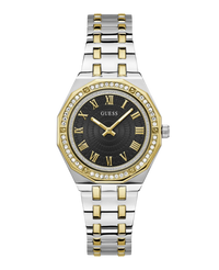 Guess Desire GW0770L4 reloj mujer acero reciclado plateado brazalete dorado esfera negra