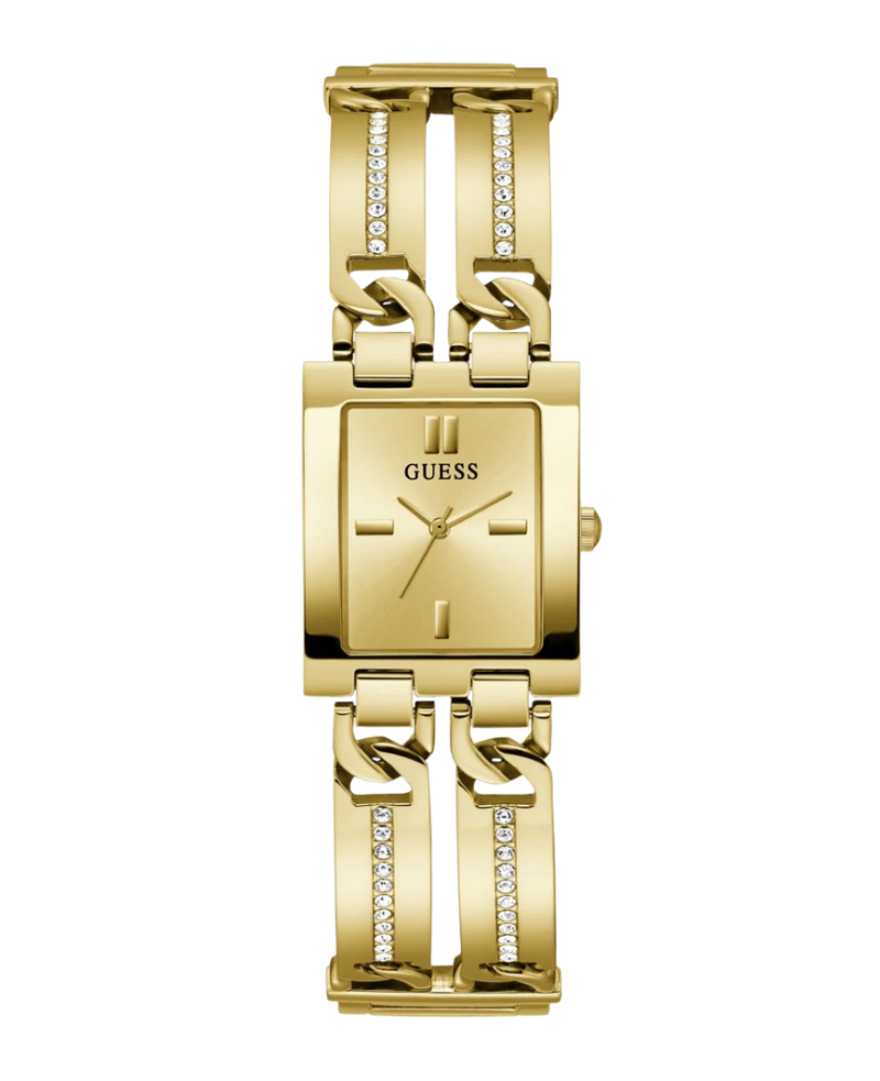 Guess Mod Id GW0668L2 reloj mujer acero reciclado dorado esfera champagne brazalete joyería