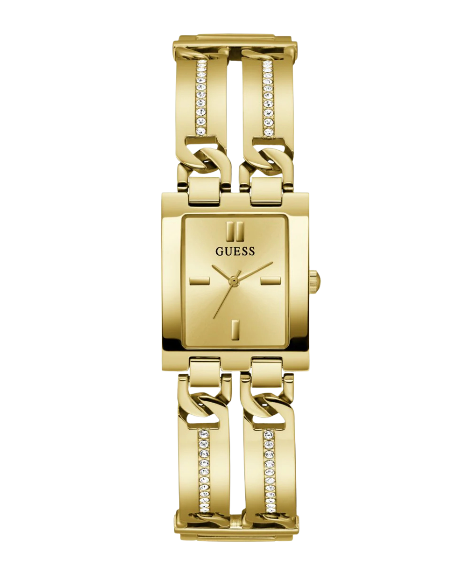 Guess Mod Id GW0668L2 reloj mujer acero reciclado dorado esfera champagne brazalete joyería