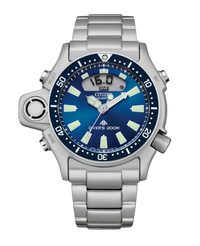 Citizen Promaster JP2000-67L reloj hombre acero esfera azul Eco-Drive sensor 50.7mm
