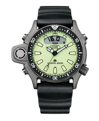 Citizen Promaster JP2007-17W reloj hombre acero esfera amarilla correa caucho