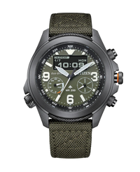 Citizen Promaster JV1005-02W reloj hombre acero negro esfera verde