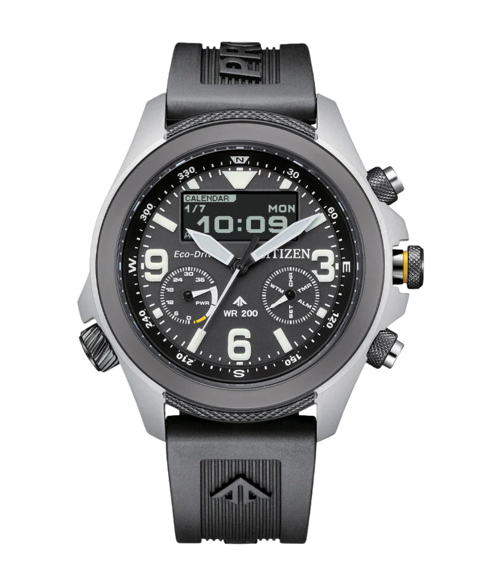 Citizen Promaster JV1007-07E reloj hombre acero negro con correa poliuretano