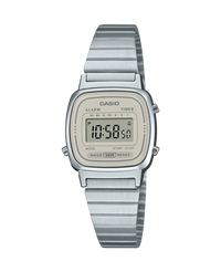 Casio Vintage LA670WEA-8AEF reloj mujer aleación metálica plateado retro años 80