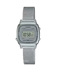 Casio Vintage LA670WEM-7EF reloj mujer resina plateado retro años 80