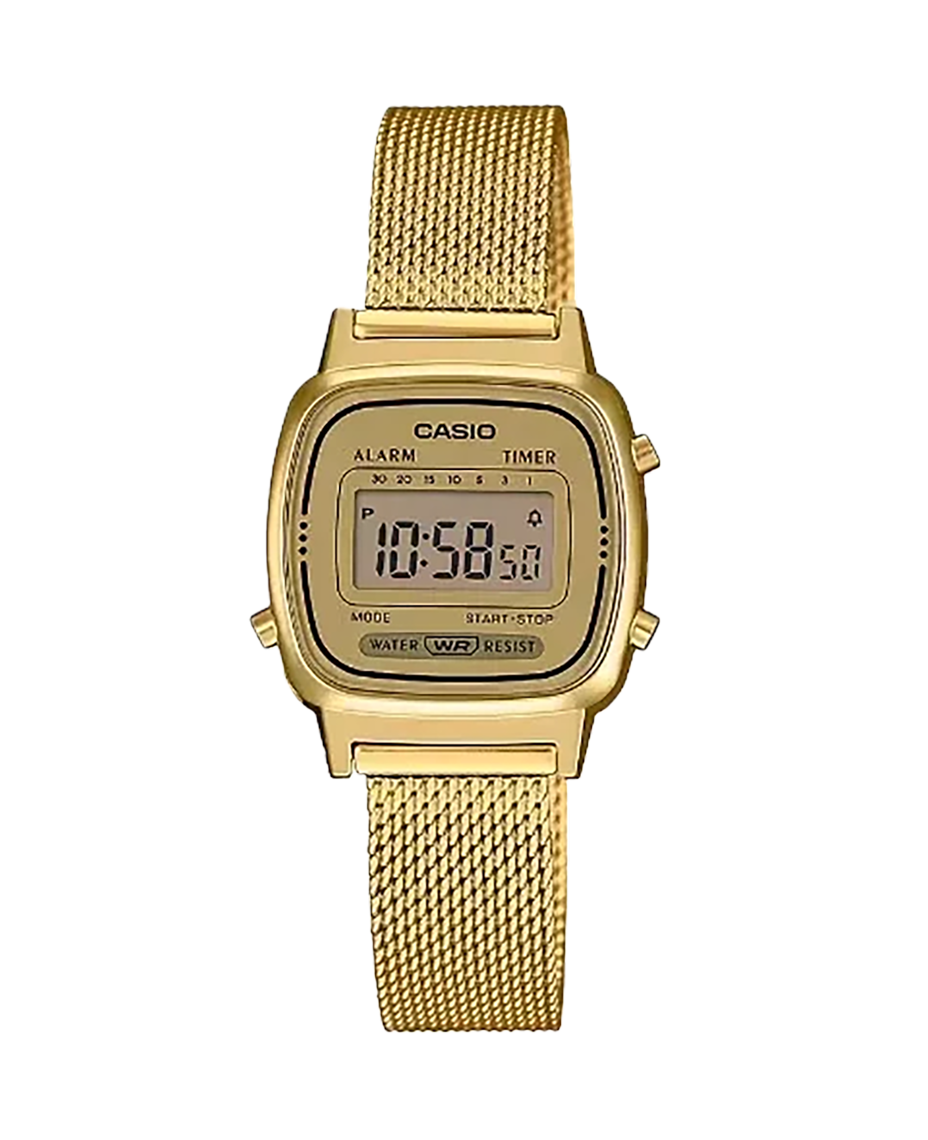 Casio Vintage LA670WEMY-9EF reloj mujer digital resina dorada retro años 80