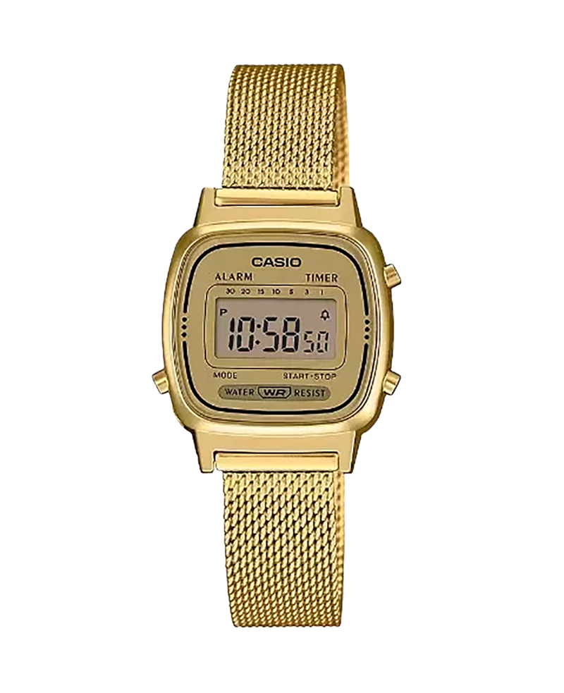 Casio Vintage LA670WEMY-9EF reloj mujer digital resina dorada retro años 80