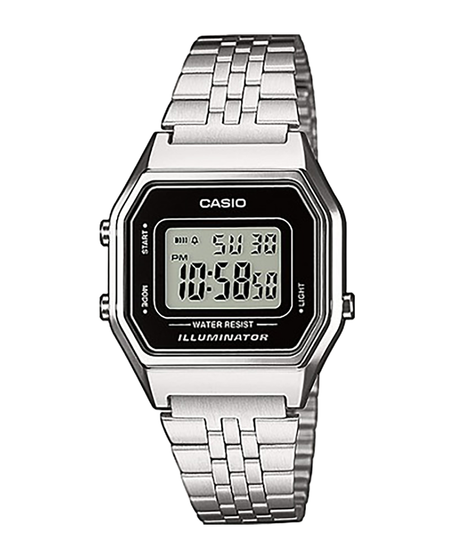 Casio Vintage LA680WEA-1EF reloj mujer resina plateado retro años 80