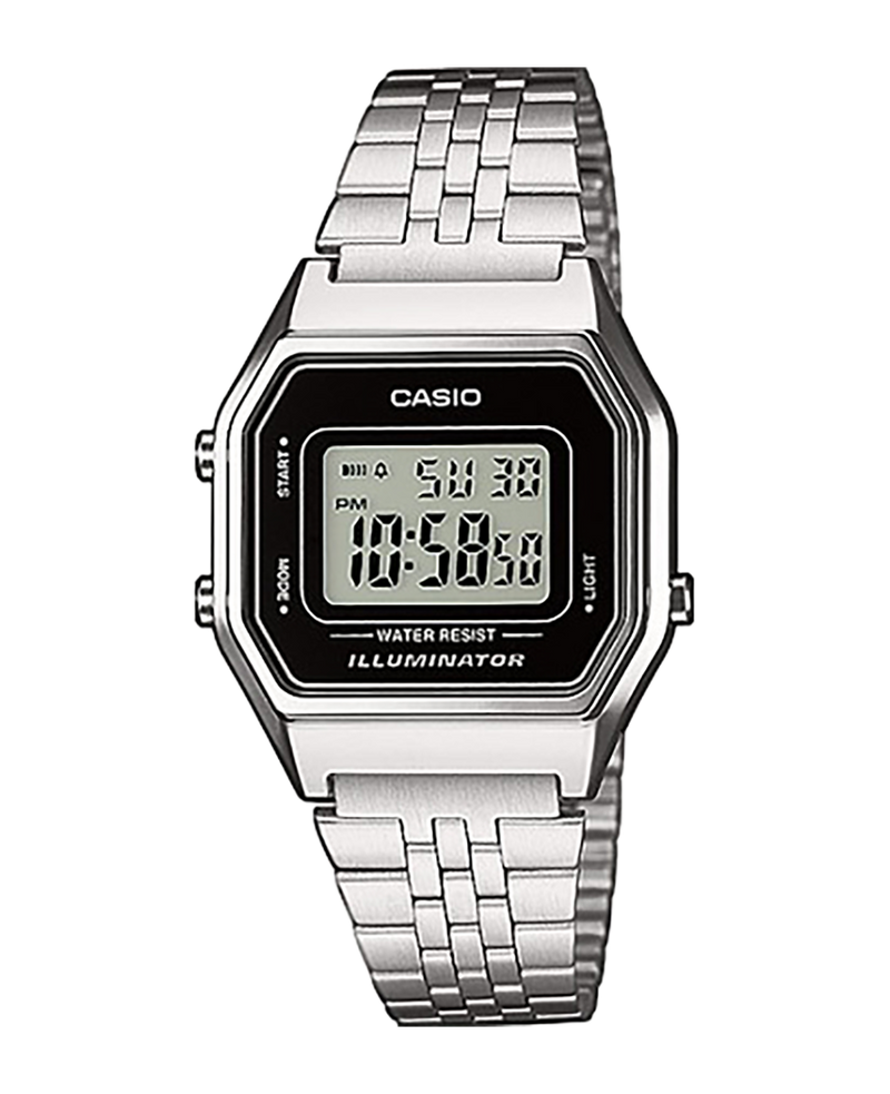 Casio Vintage LA680WEA-1EF reloj mujer resina plateado retro años 80