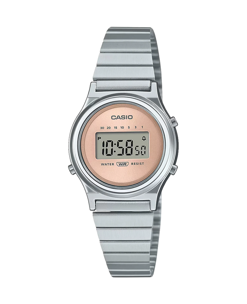 Casio Vintage LA700WE-4AEF reloj mujer resina plateado retro años 80