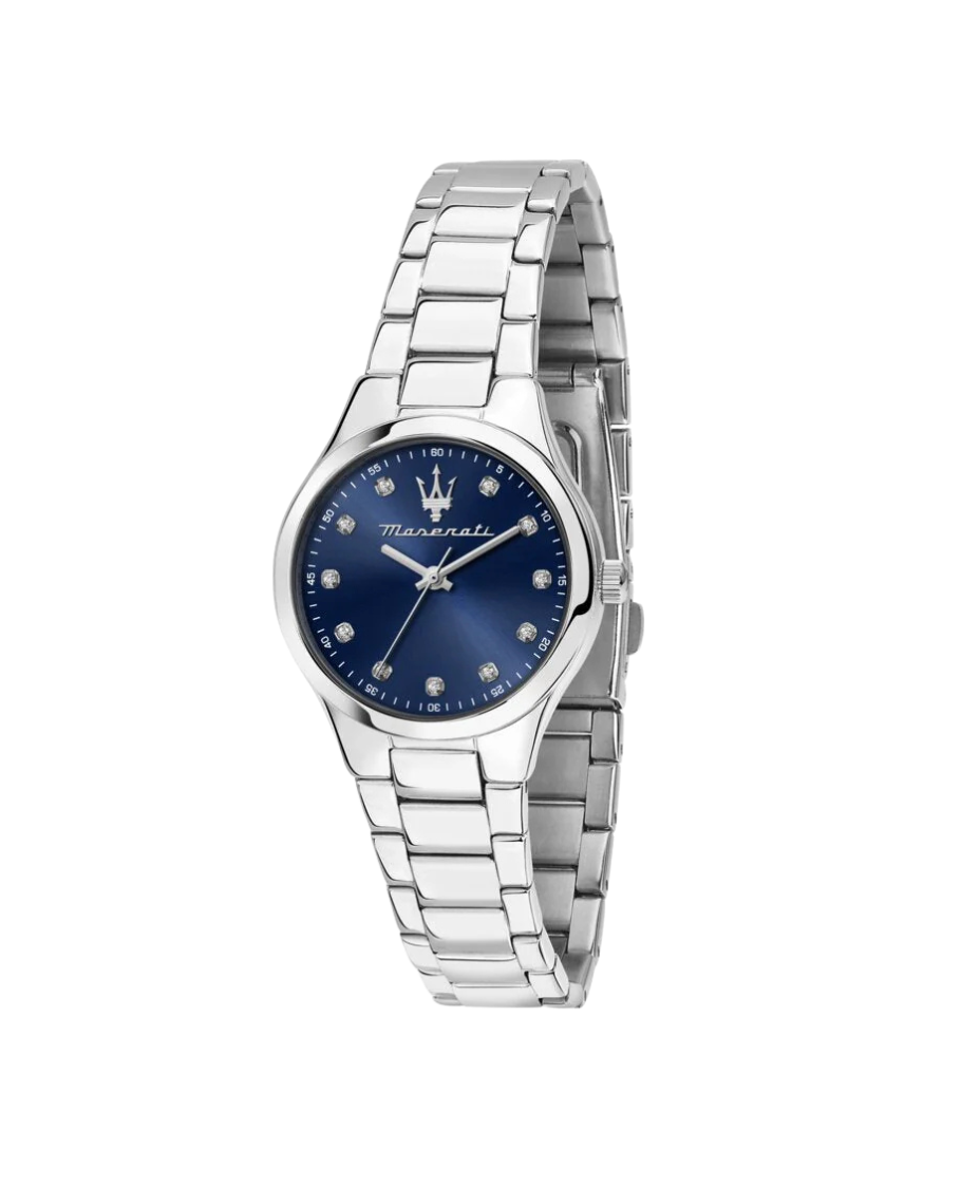 Maserati R8853151506 reloj mujer acero plata esfera azul brazalete
