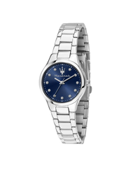 Maserati R8853151506 reloj mujer acero plata esfera azul brazalete
