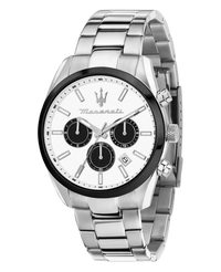 Maserati R8853151004 reloj hombre acero plateado esfera blanca multifunción