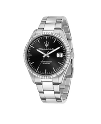 Maserati Competizione R8853100028 reloj hombre acero plateado esfera negra