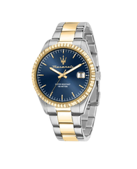 Maserati Competizione R8853100027 reloj hombre acero dorado esfera azul