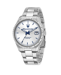 Maserati Competizione R8853100045 reloj hombre acero plata con esfera plateada y brazalete deportivo