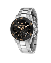 Maserati Competizione R8873600003 reloj hombre acero plata esfera negra cronógrafo
