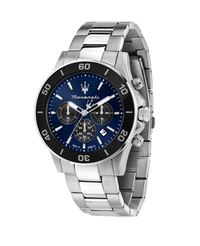 Maserati Competizione R8873600009 reloj hombre acero cronógrafo esfera azul