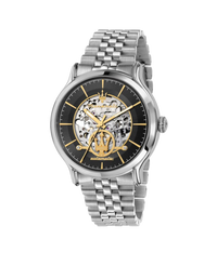 Maserati Epoca R8823118015 reloj hombre automático acero plata esfera gris
