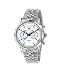 Maserati Epoca R8873618034 reloj hombre acero plata esfera blanca