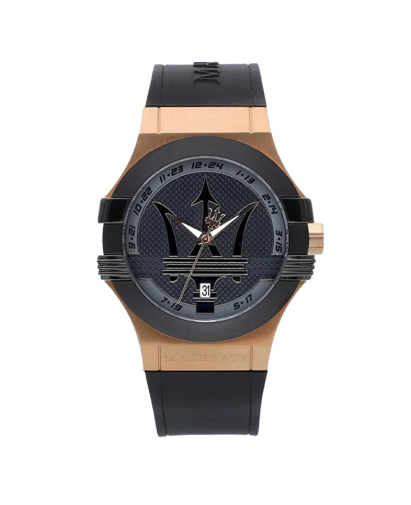 Maserati Potenza R8851108002 reloj hombre acero negro cuero