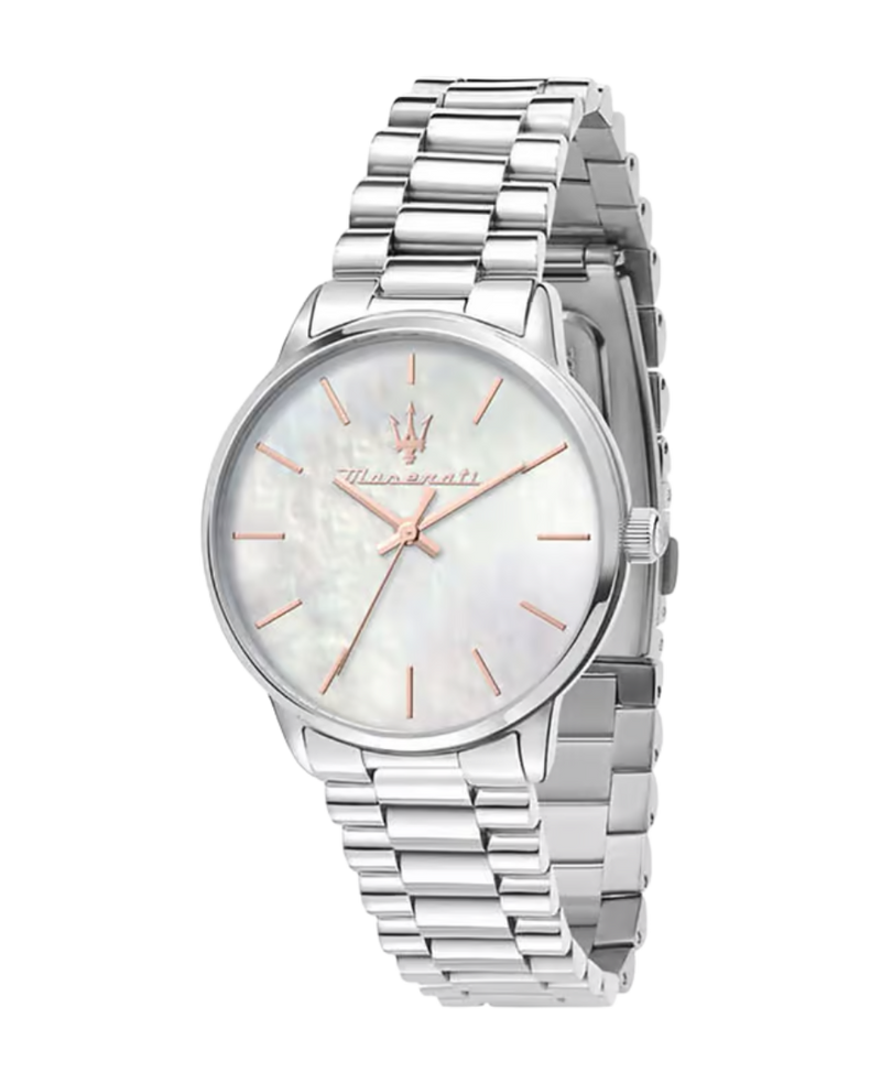 Maserati Royale R8853147507 reloj mujer acero plateado elegante italiano