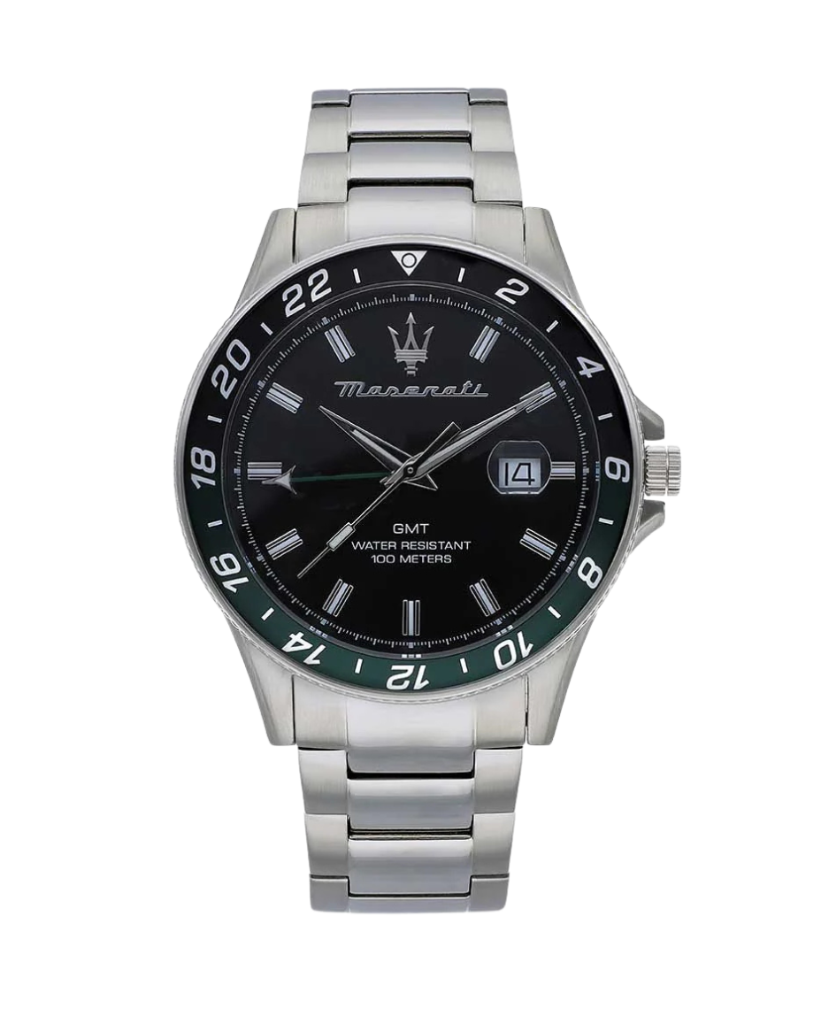 Maserati Sfida R8853140005 reloj hombre acero negro cronógrafo 44mm