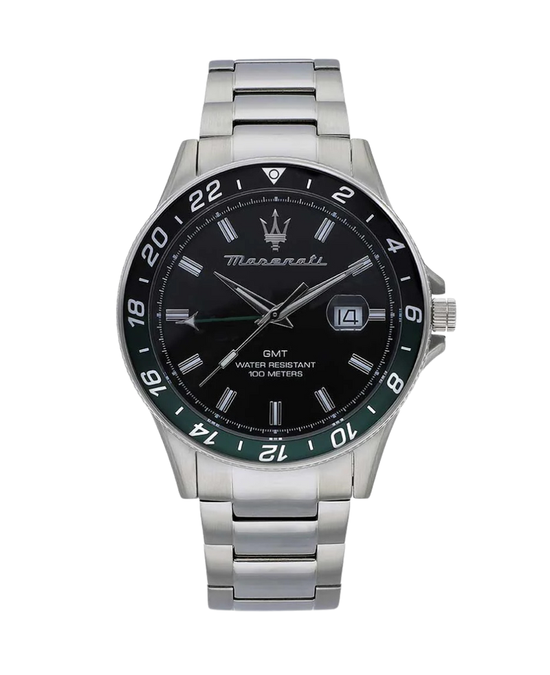 Maserati Sfida R8853140005 reloj hombre acero negro cronógrafo 44mm