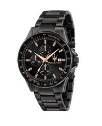 Maserati Sfida R8873640011 reloj hombre acero negro cronógrafo 44mm