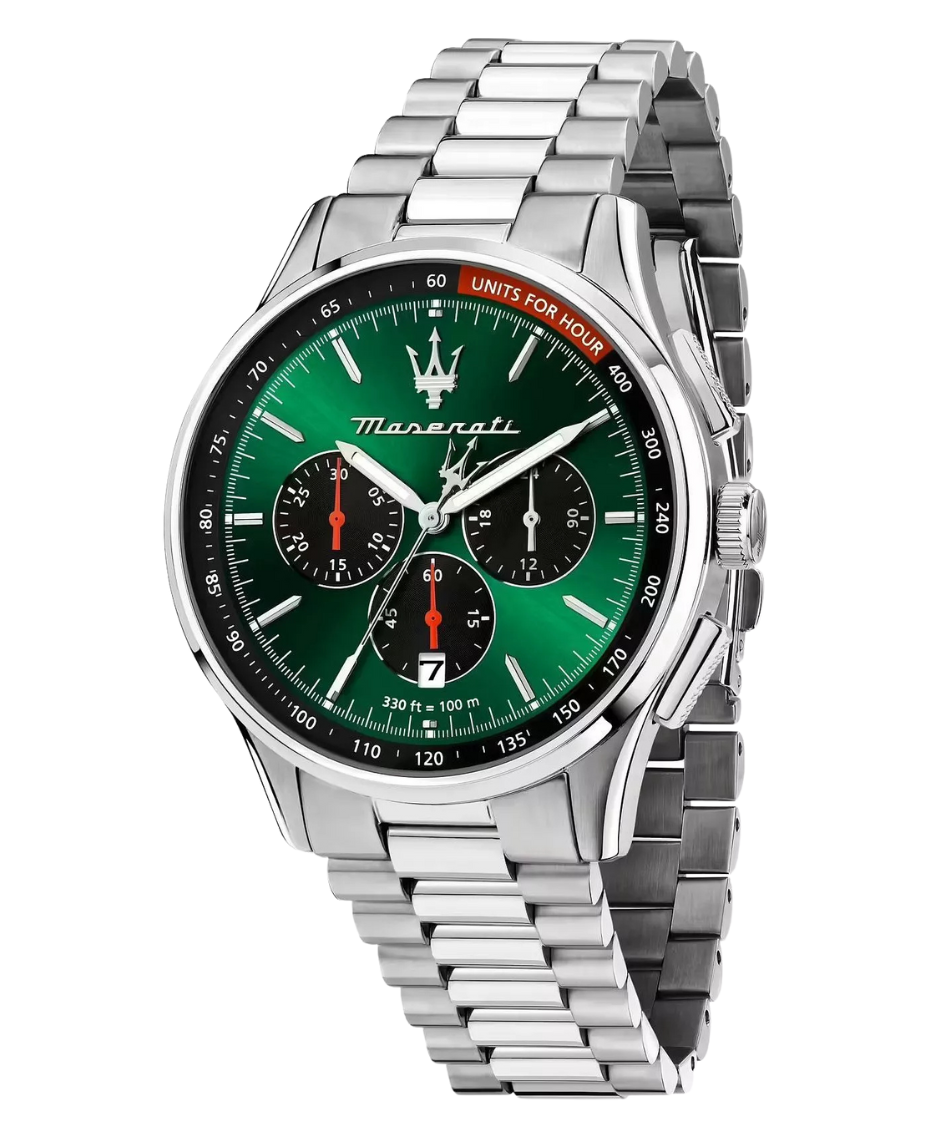 Maserati Sorpasso R8873624002 reloj hombre acero esfera verde cronógrafo