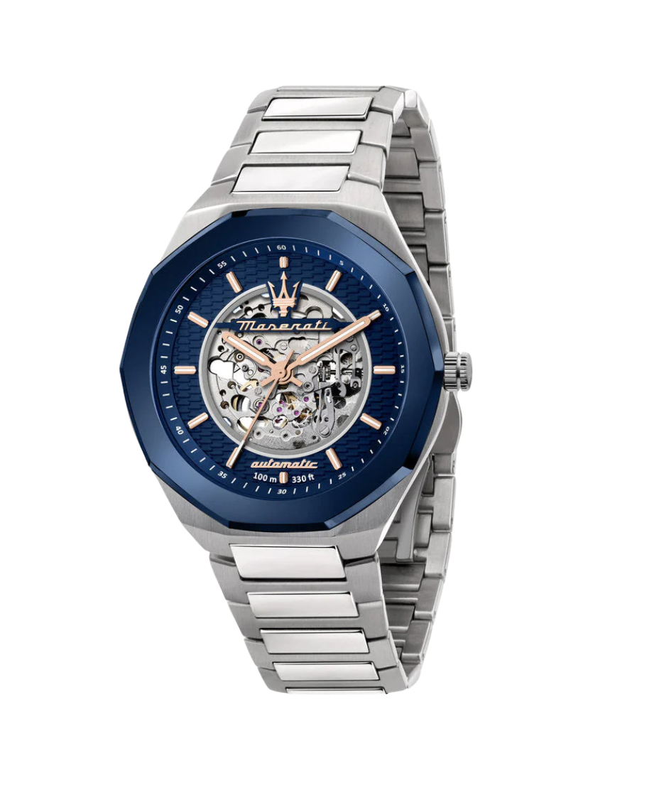 Maserati Stile Automático R8823142004 reloj hombre acero azul