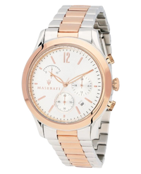 Maserati R8873625001 reloj hombre acero oro rosa esfera blanca cronógrafo