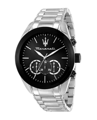 Maserati Traguardo R8873612062 reloj hombre acero cronógrafo esfera negra 45mm