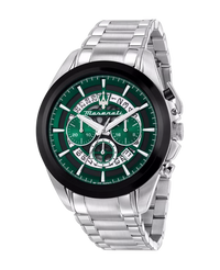 Maserati Traguardo R8873612060 reloj hombre acero cronógrafo esfera verde