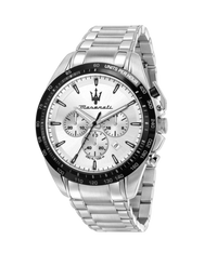 Maserati Traguardo R8873612049 reloj hombre acero plata cronógrafo italiano