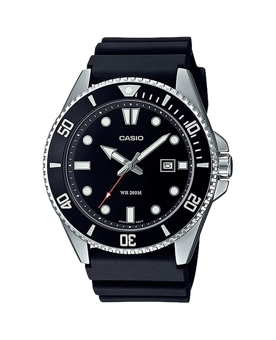 Casio Collection MDV-107-1A1VEF reloj hombre resina negro deportivo acuático